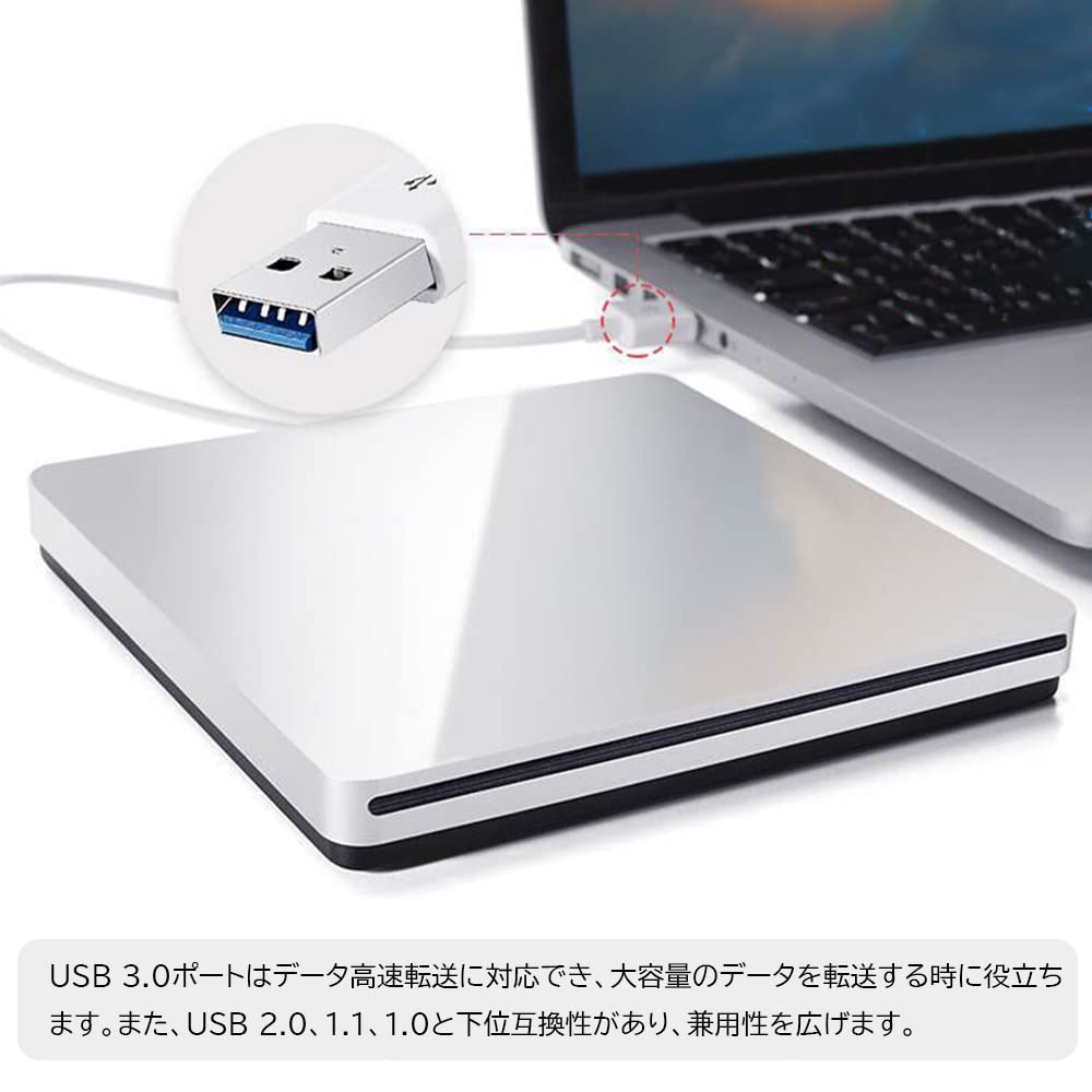 Amazon.co.jp: TJK ポータブルブルーレイドライブ USB3.0 Blu-ray/DVD